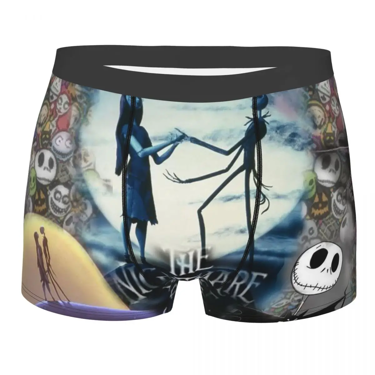 

Men Halloween Skeleton Jack Skull Underwear Novelty Boxer Shorts Panties Male Breathable Underpants S-XXL
