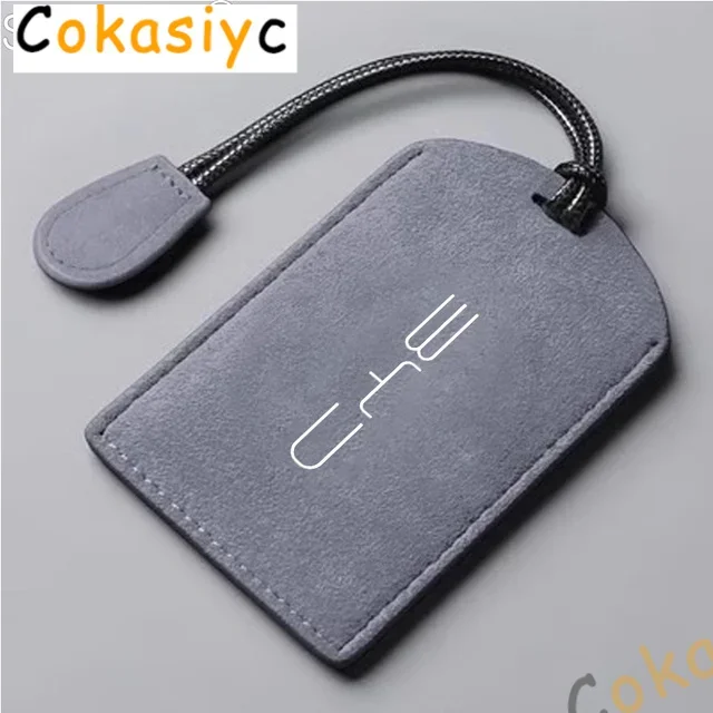 

Для BYD Tang DM Han EV Song PRO Qin PLUS DMI Замшевый кожаный чехол для дистанционного ключа с картой NFC Автоматический брелок без ключа Аксессуары