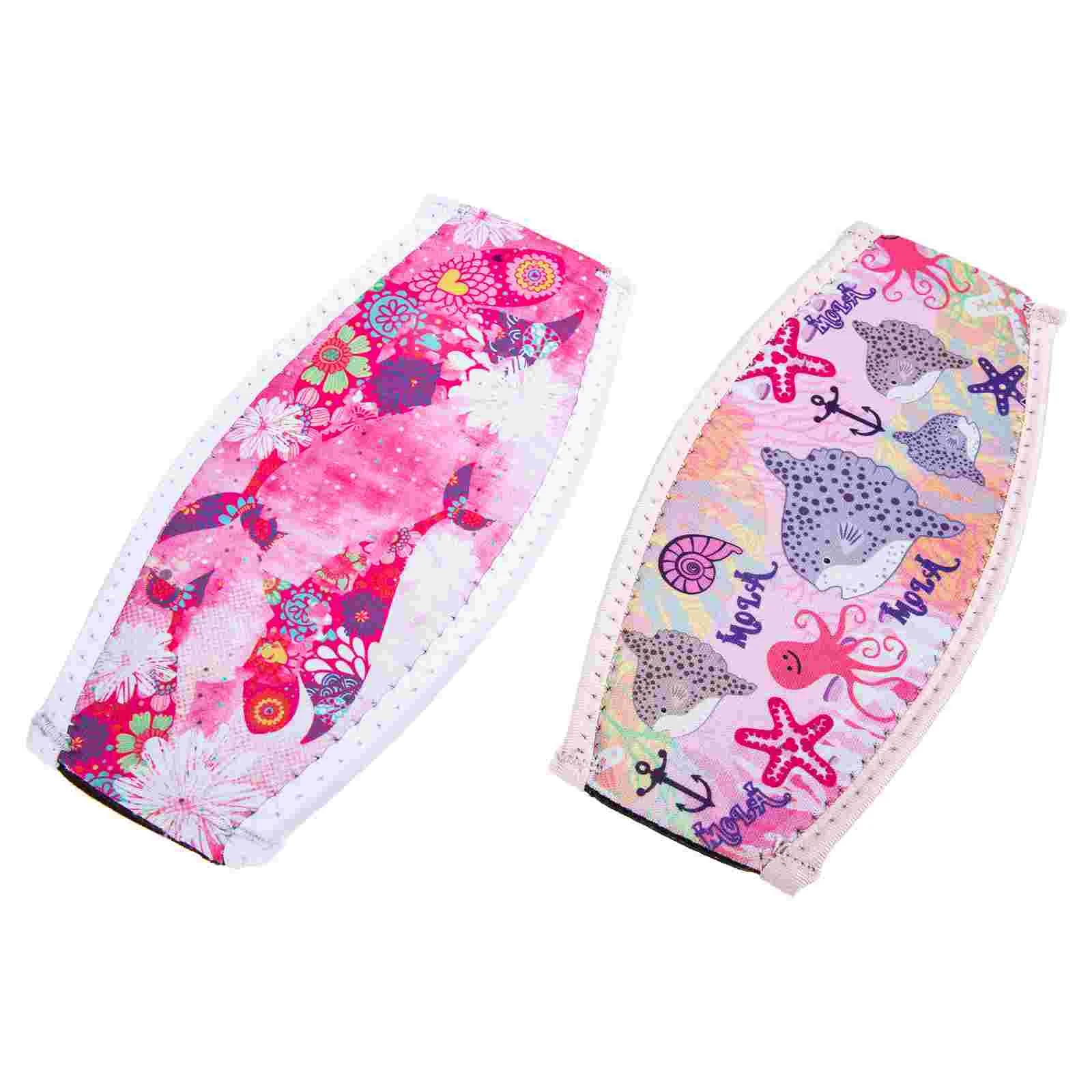 

2 Pcs Adjustable Straps Diving Mask Hair Protective Covers Supplies Swimming Neoprene