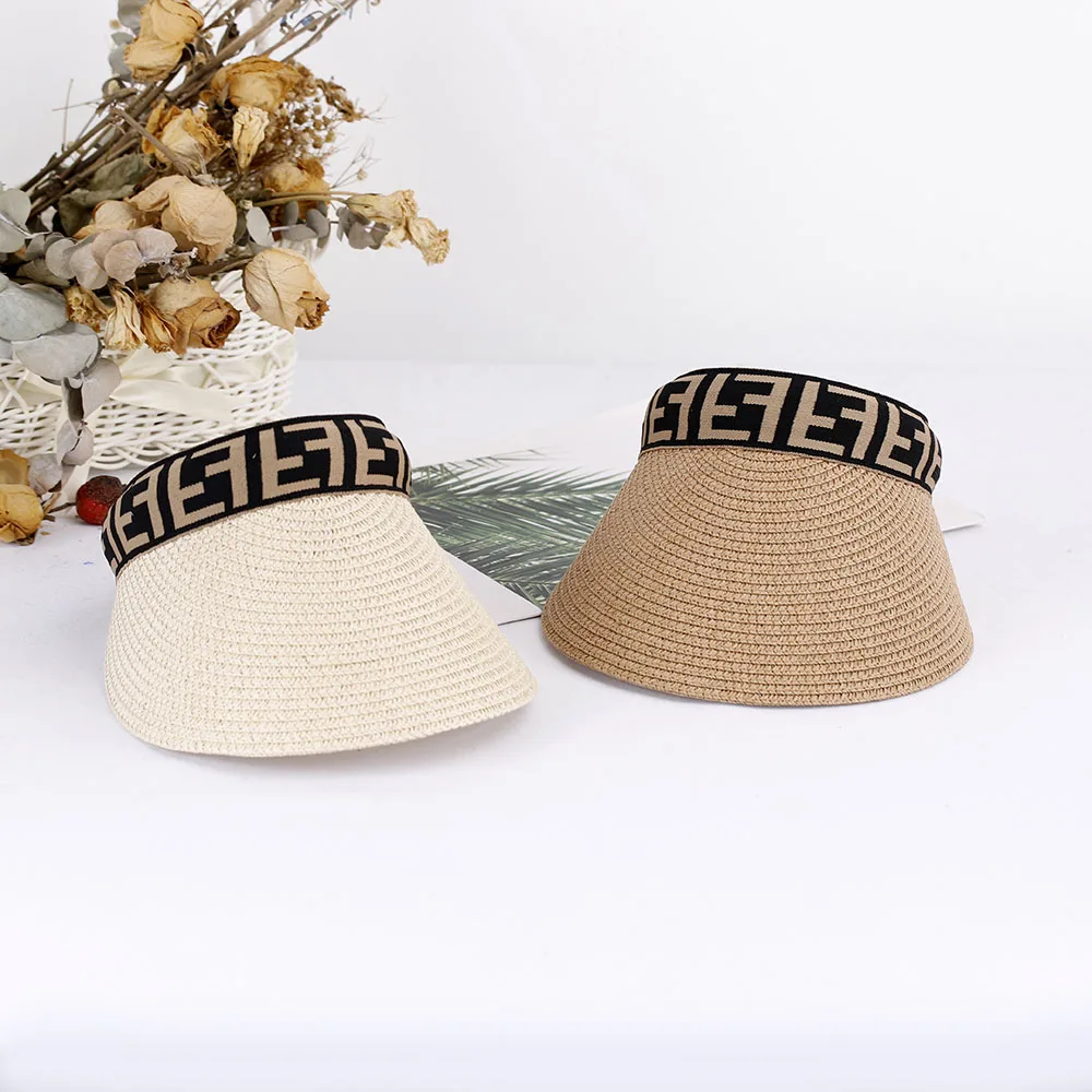 

Кепка для волос с буквенным принтом женская, летняя шляпа, Солнцезащитная пляжная шапка с козырьком от солнца, с защитой от ультрафиолета