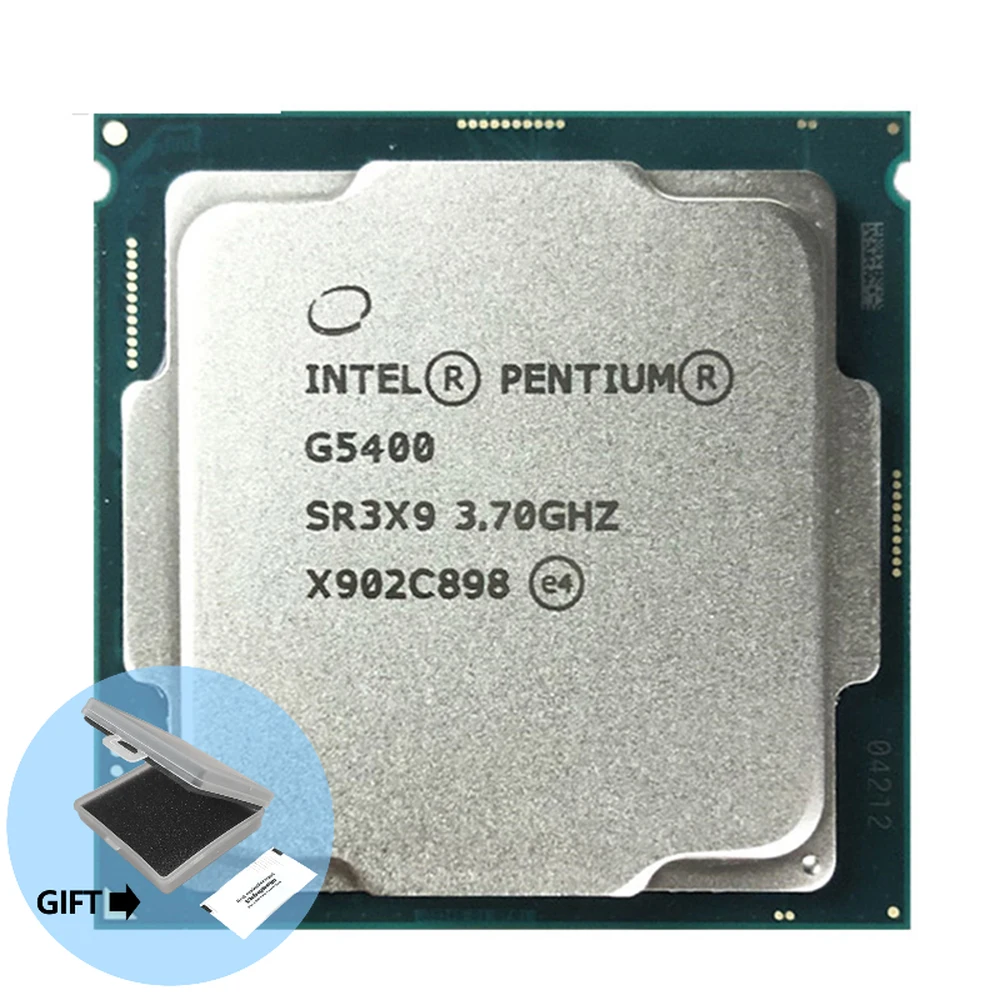 

Intel PC Desktop computer Pentium Processor G5400 3.7G 512KB 4MB CPU LGA 1151-land FC-LGA 14 nanometers Dual-Core CPU