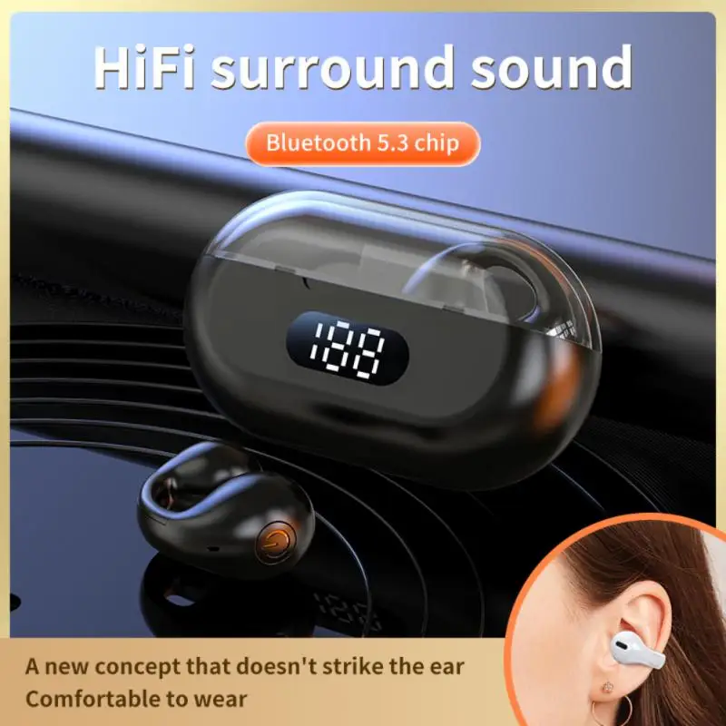 

Waterproof Air Conduction Headset Hifi Stereo Led Display Earbuds Power Display New Wireless Headphones Sport S600 Earphone