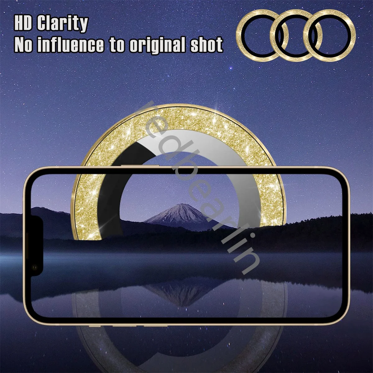 20pcs Bling Diamond Camera Lens Protector For iphone 11 12 13 mini 14Pro 14Pro max Lens Cover Protective Decorations Sticker