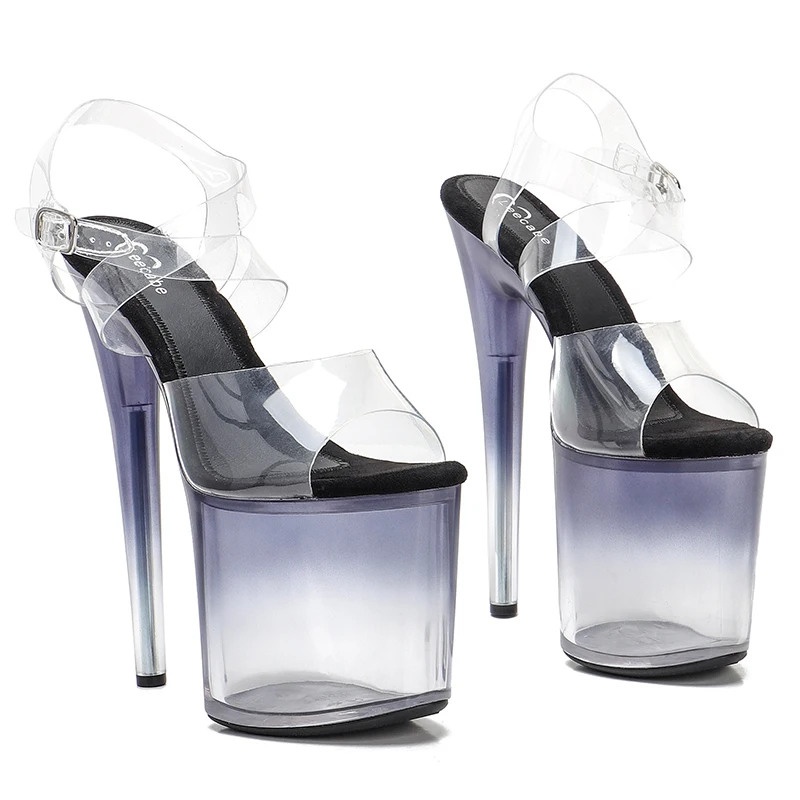 Leecabe 8Inch/20cm Upper cross straps  Sandals  party High Heels Platform Shoes Pole Dancing Shoes