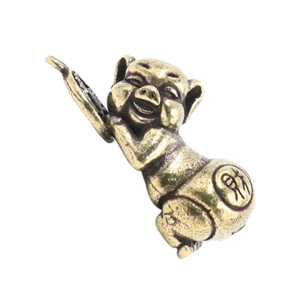 

Key Chain DIY Charms Chinese Decor Copper Adorn Retro Jewelry Pendant Piggy Hanging Ornament Keychain Making