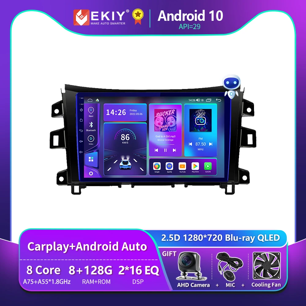 

EKIY T900 8G 128G For NISSAN NAVARA Frontier NP300 2015 - 2018 Car Radio Multimedia Video Player Navi GPS Android Auto No 2 Din