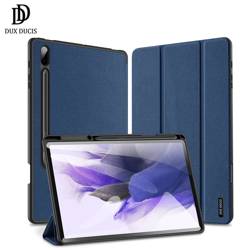 

Чехол-книжка для Samsung Tab S7 FE, Dux, Ducis, кожаный, с держателем для карандашей