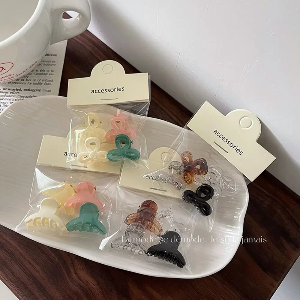 

4 шт./компл. Новый однотонный набор заколок для волос с бантом модная женская заколка для волос для девочек заколка для волос маленькая закол...