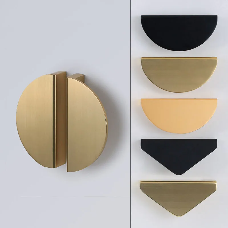 

Modern Minimalist Round Furniture Handles Handle for Cabinet Drawer Aluminum Profile Furniture Door Handle Hardware Accessories
