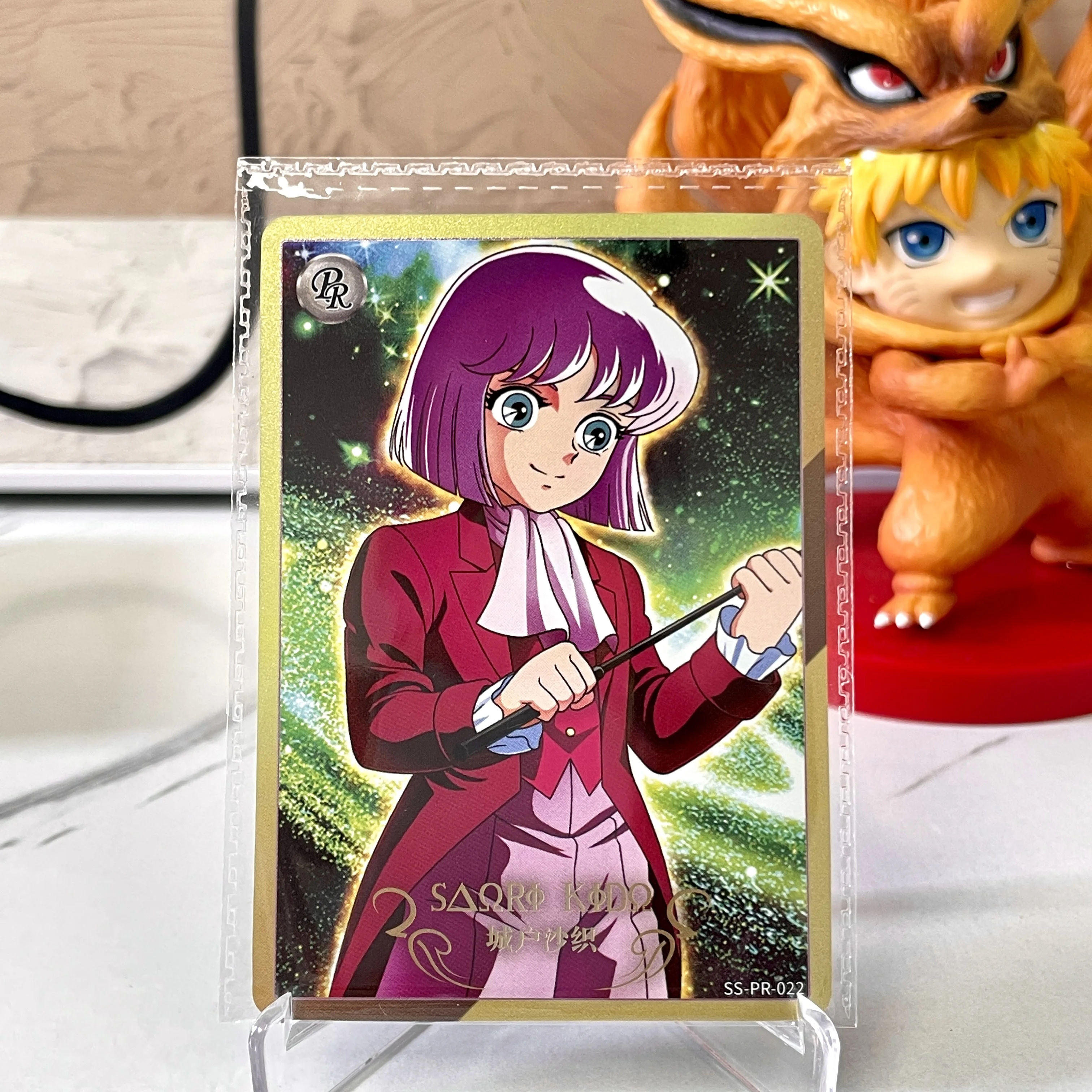 Фото KAYOU Saint Seiya Card PR 01-22 Series 2 3 Saori Kido Panda Holy Cloak Awake Athena Аниме Коллекционная карта Детская игрушка в подарок №2