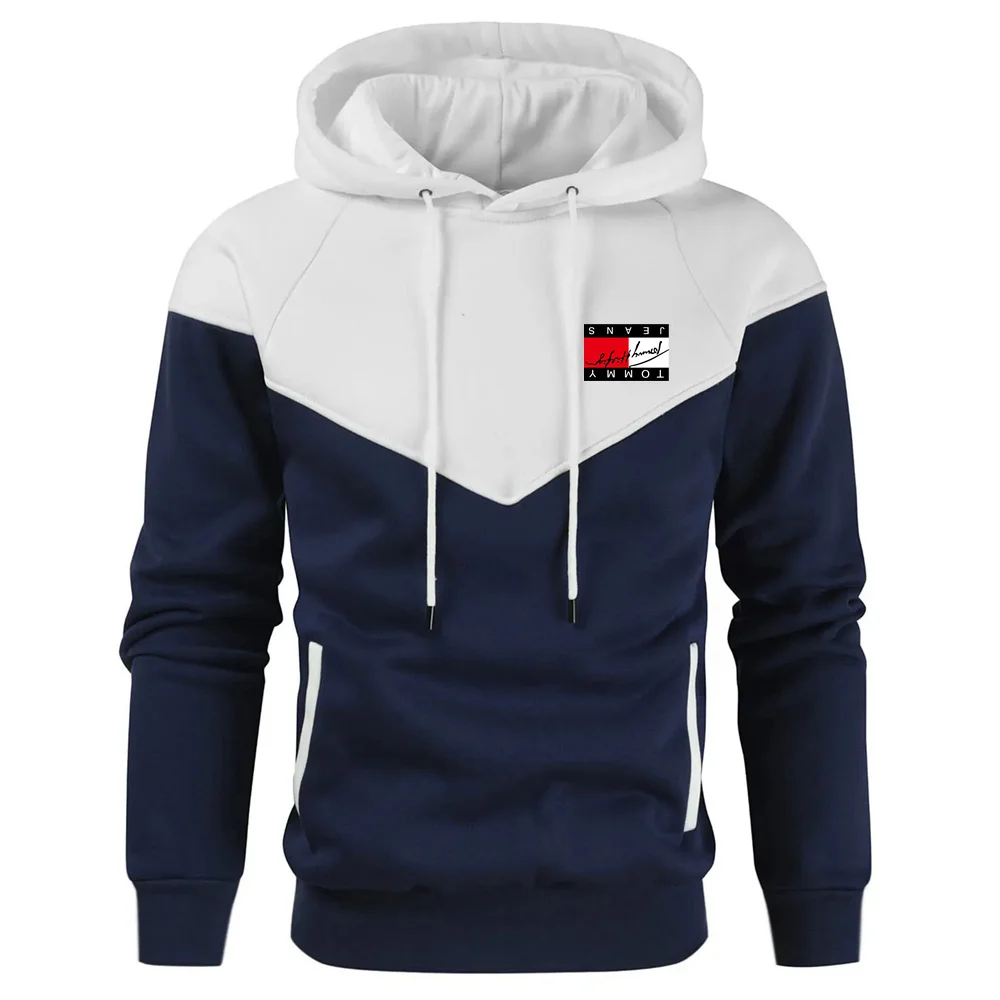 Мужская толстовка Tolstovka с капюшоном и вышивкой букв на флисовой подкладке в