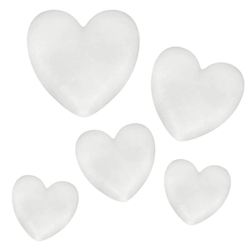 

White Foam Bear/Love Heart New Craft Decoration Christmas-Gifts Polystyrene Bear Modeling White For DIY Wedding Party Supplies