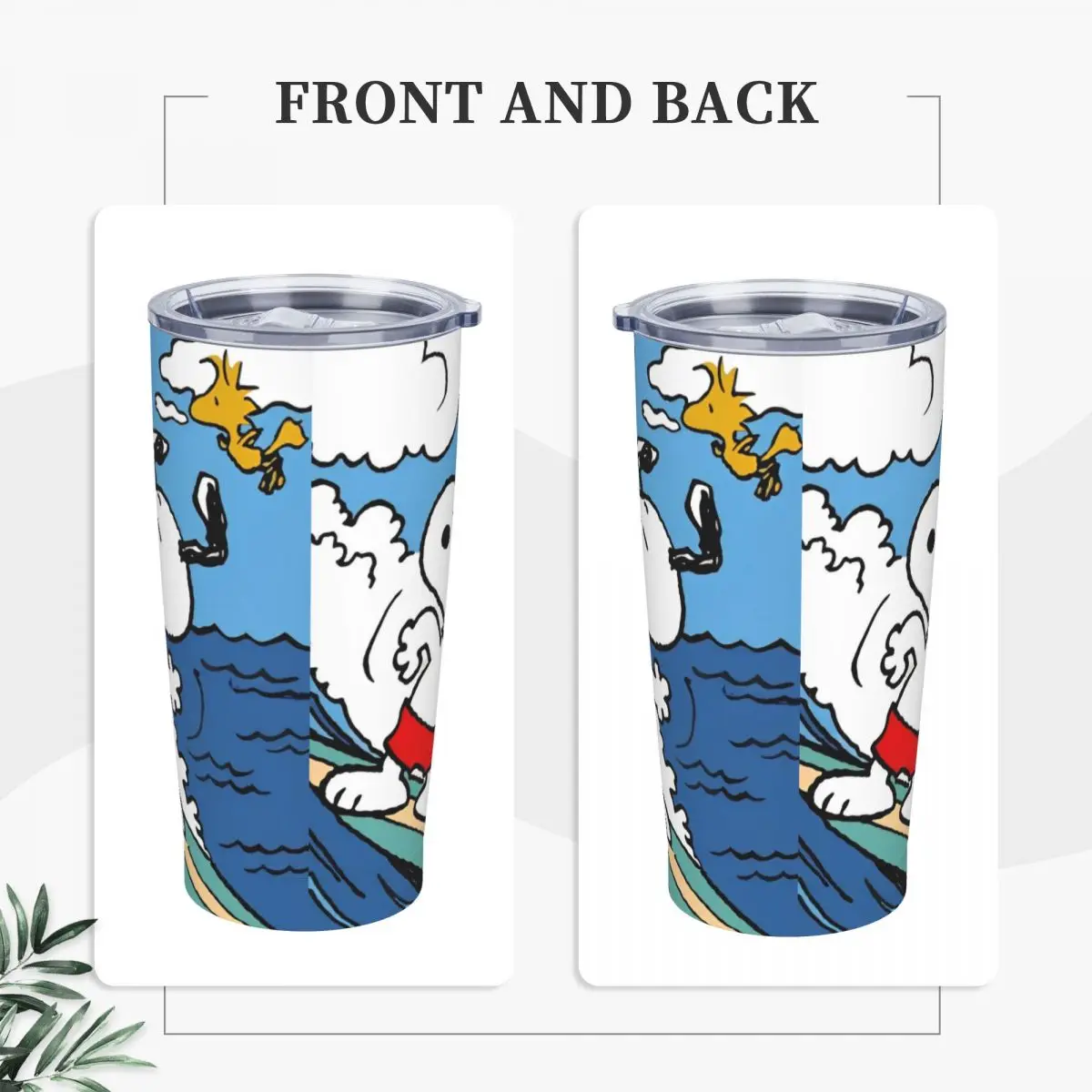 Снупи мультфильм арахис комикс стакан вакуумные изолированные кофейные чашки из