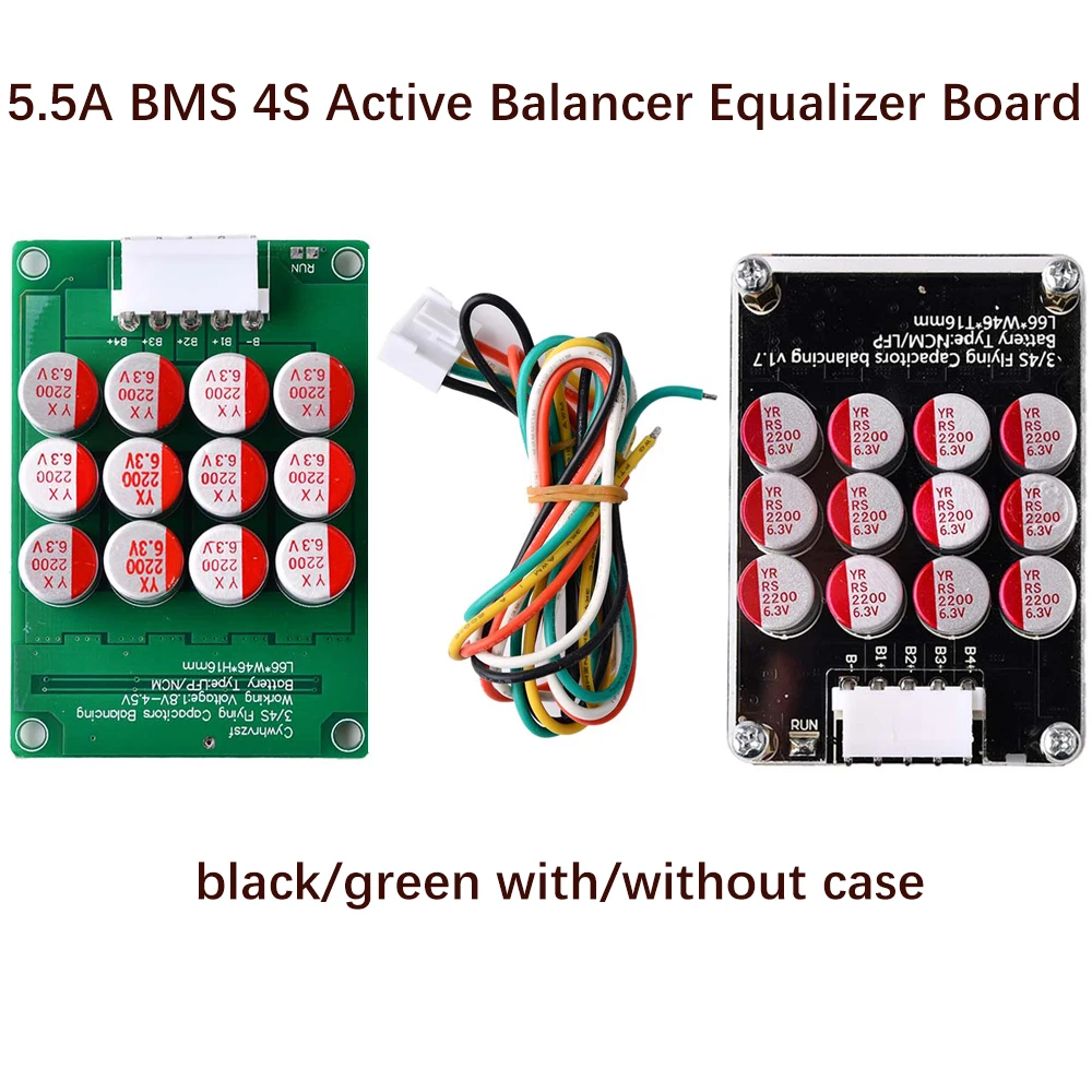 

Плата эквалайзера с активным балансирующим устройством 18650 а BMS, литий-ионный Аккумулятор Lifepo4, Балансирующий конденсатор с акриловым чехло...