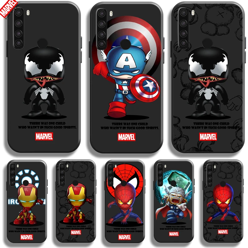 

Marvel Cartoon Iron Man Spiderman For Xiaomi Redmi Note 8 8T 8 Pro Redmi 8 8A Phone Case Silicone Cover Carcasa Soft Back
