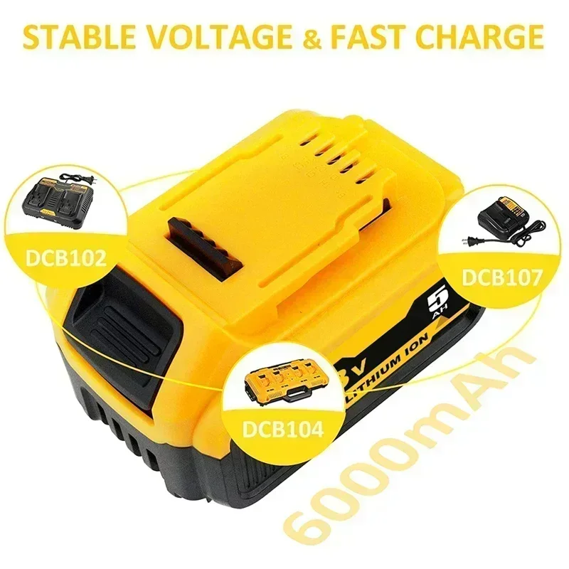 Аккумулятор для литиевых инструментов Dewalt 6 0 ah 18V DCB180 DCB185 DCB184