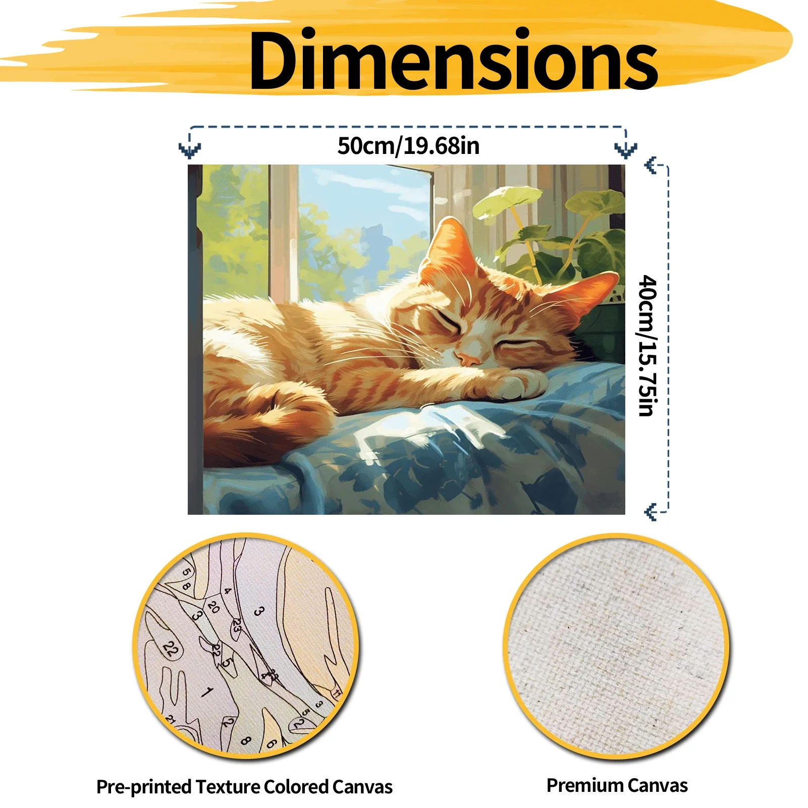 124344 Набор красок по номерам сделай сам для взрослых — кошка акриловая цифровая