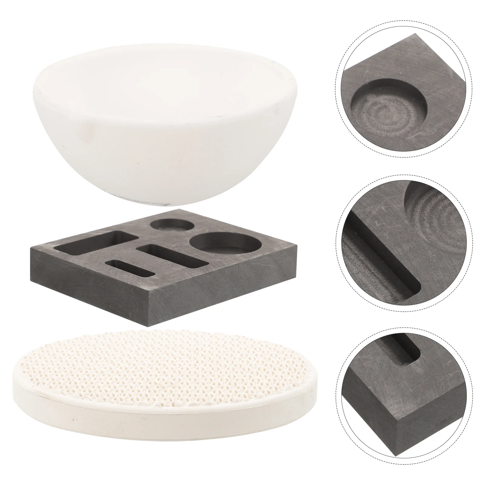 

Gold Bowl Ingot Mold Graphite Molds Casting Melting Crucibles Dish Aluminum Wear-resistance Quartz