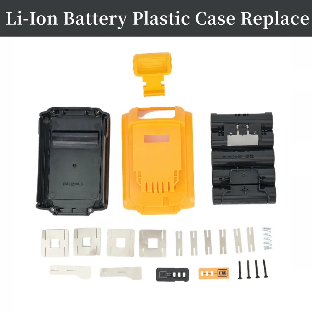 Li-Ion Battery Plastic Case Replacement For DeWalt 20V DCB201,DCB203,DCB204,DCB200 Battery Cover Replace Parts Battery Shell