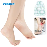 pexmen 125pcs heel protectors sticker anti wear heel protection pads blister prevention for blisters corns and callus