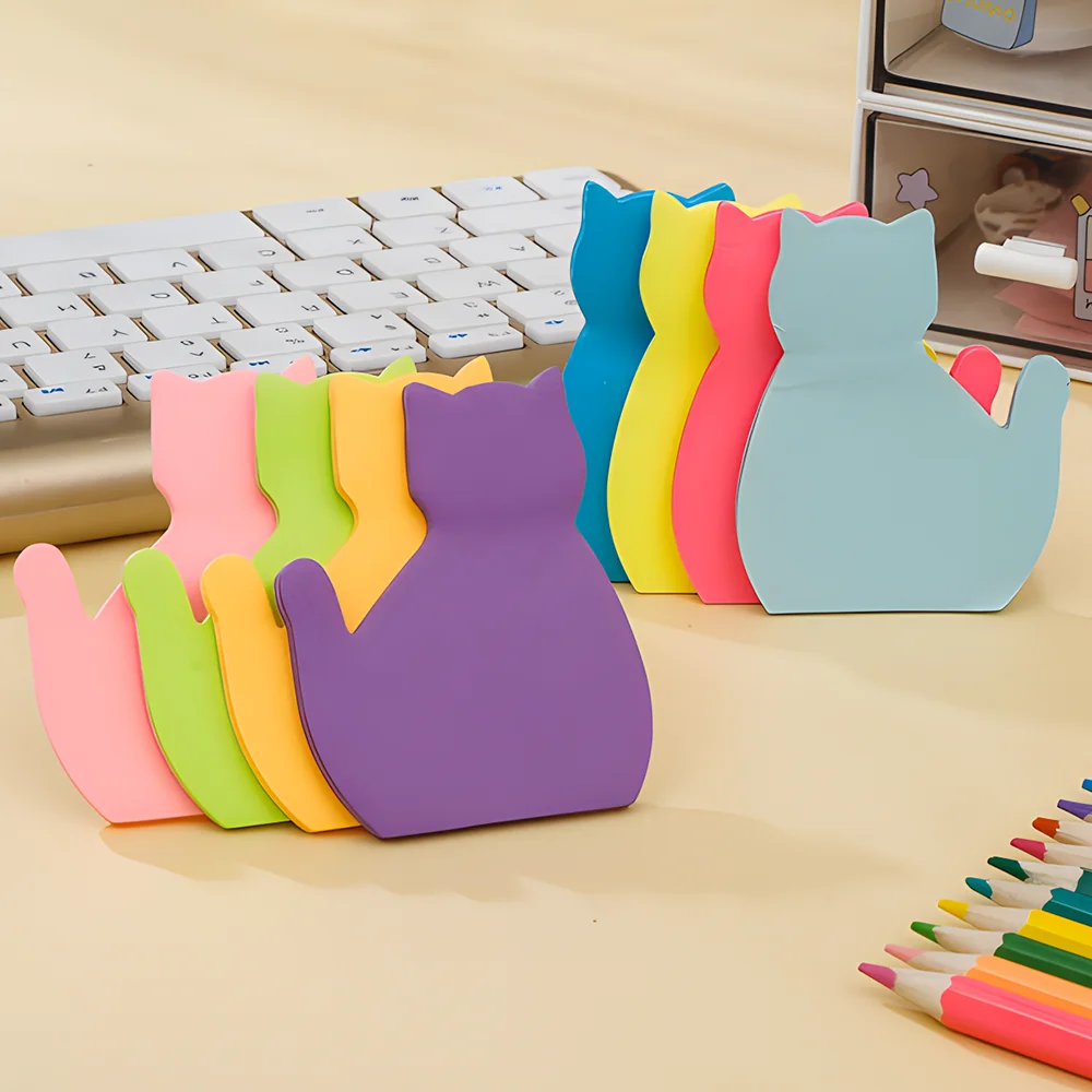 3 упаковки креативные липкие заметки милый кавайный блокнот почтовая бумага