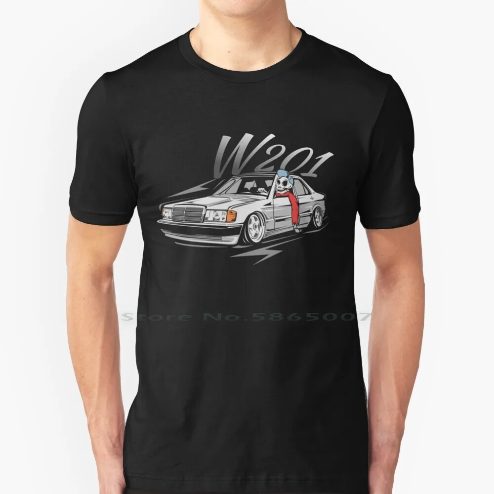 

W201 " Low Style Skulldriver " T Shirt Cotton 6XL 190 E Evo 190evo W201 Evo W 201 W201 Enthusiast W201 Lover W201 Tuning