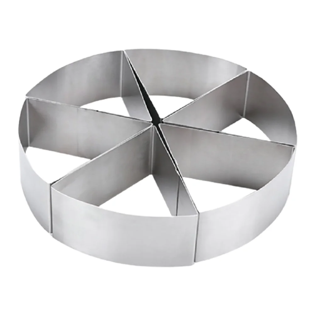 

6Pcs Cake Mold Ring Stainless Steel Round Triangle Pastry Rings Cake Cutting Mold for Pastry Cupcake Mousse Fondant Frame