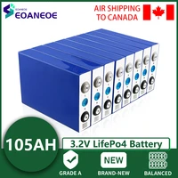 3 2v 105ah lifepo4 battery grade a rechargeable lithium iron phosphate battery pack 12v 24v 48v ev rv boat forklift solar cell