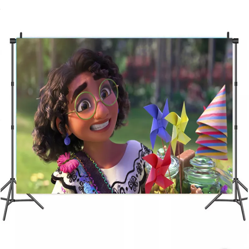 Фон для детского дня рождения с изображением героев мультфильмов |