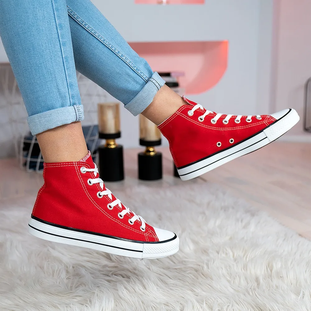 

Dorlie Women Men Red Bilekli Linen Shoes