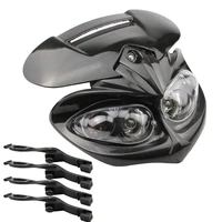 fairing head lamp high low beam motorcycle dual headlight for f eagle apollo dc 12v 35w applicable to universal motorcycles