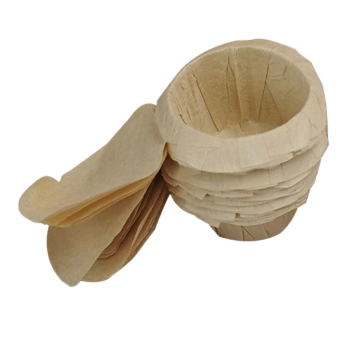 

100Pcs Unbleached K Cup Filters with Lid for Reusable Coffee Pods- Keurig Coffee Filters for K Cup - Compostable