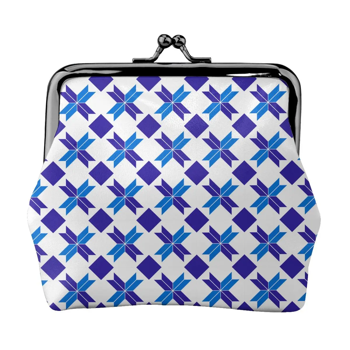 Geometric Pattern Mini Small Wallet Change Bag Coin Purse Money Bag Key Earbuds Storage Bag
