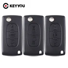 Флип-чехол KEYYOU для Peugeot 107 207 307 608 407 Partner Citroen C123456 Berlingo; Picasso Xsara