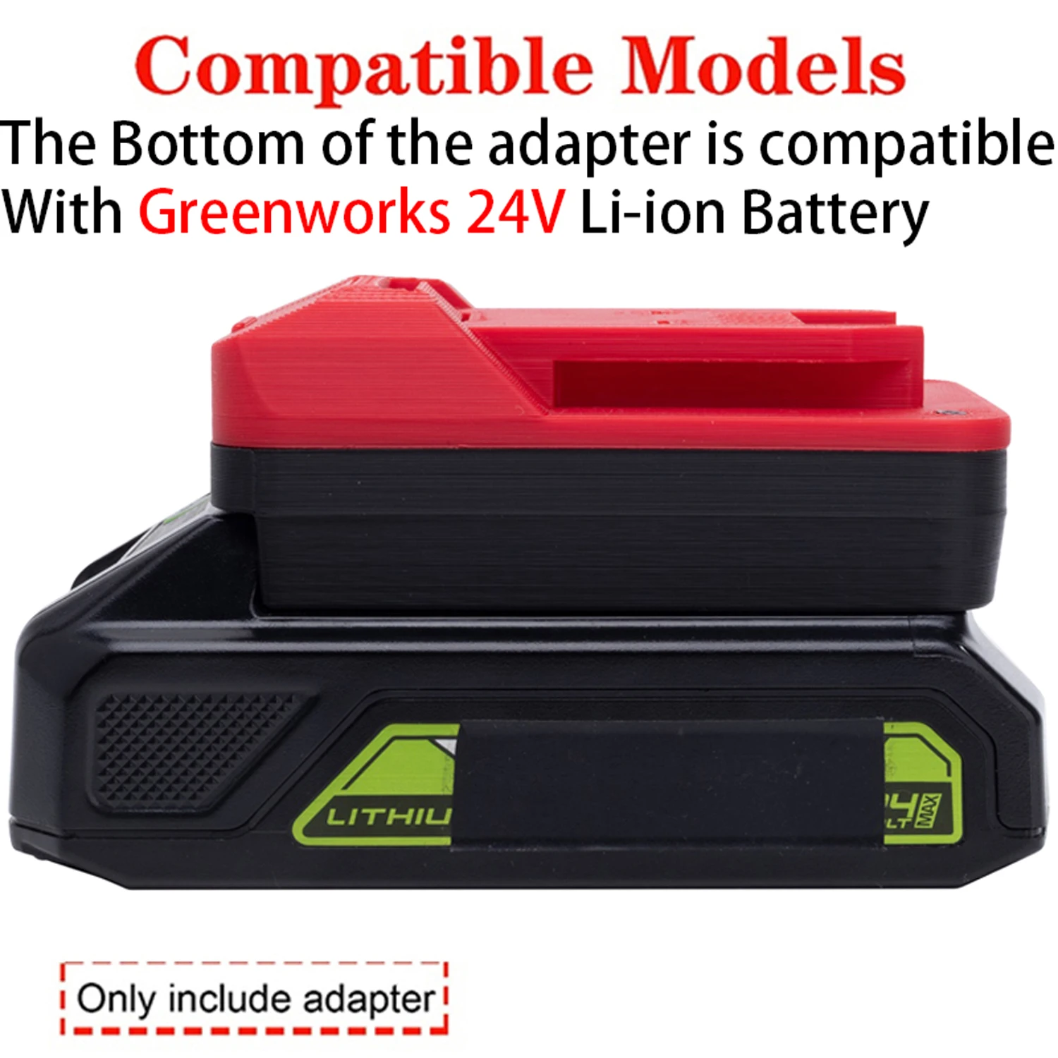 Фото Адаптер для аккумулятора Lidl Parkside X20V Li-ion для инструмента Greenworks 24V Li-ion, переходник для электроинструмента, аксессуар. №2