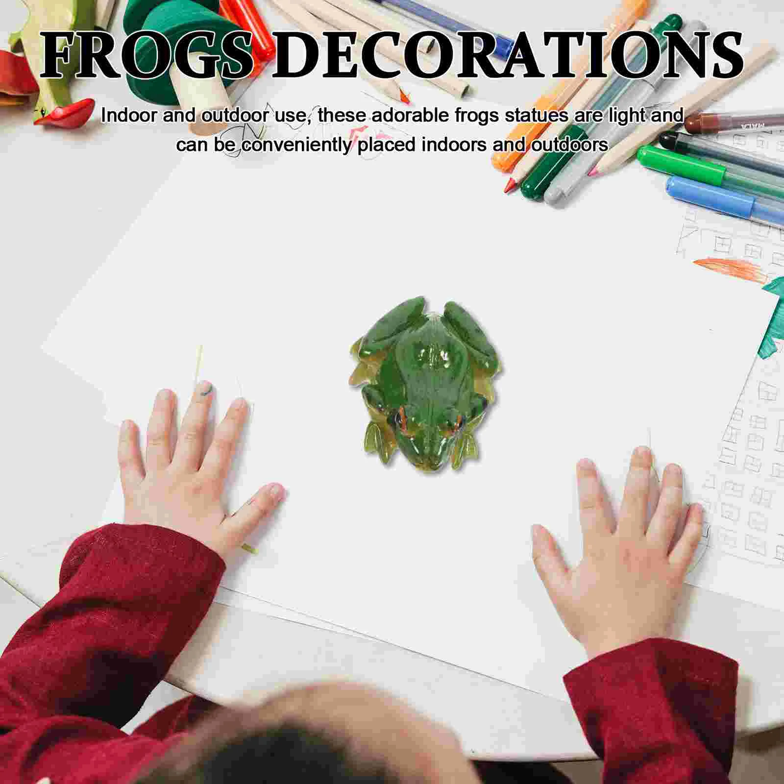 2 шт. уличный микропейзаж имитация лягушки орнамент детские игрушки для ванной