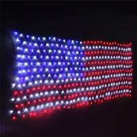 110v american flag led string of decorative lights web lights christmas decor
