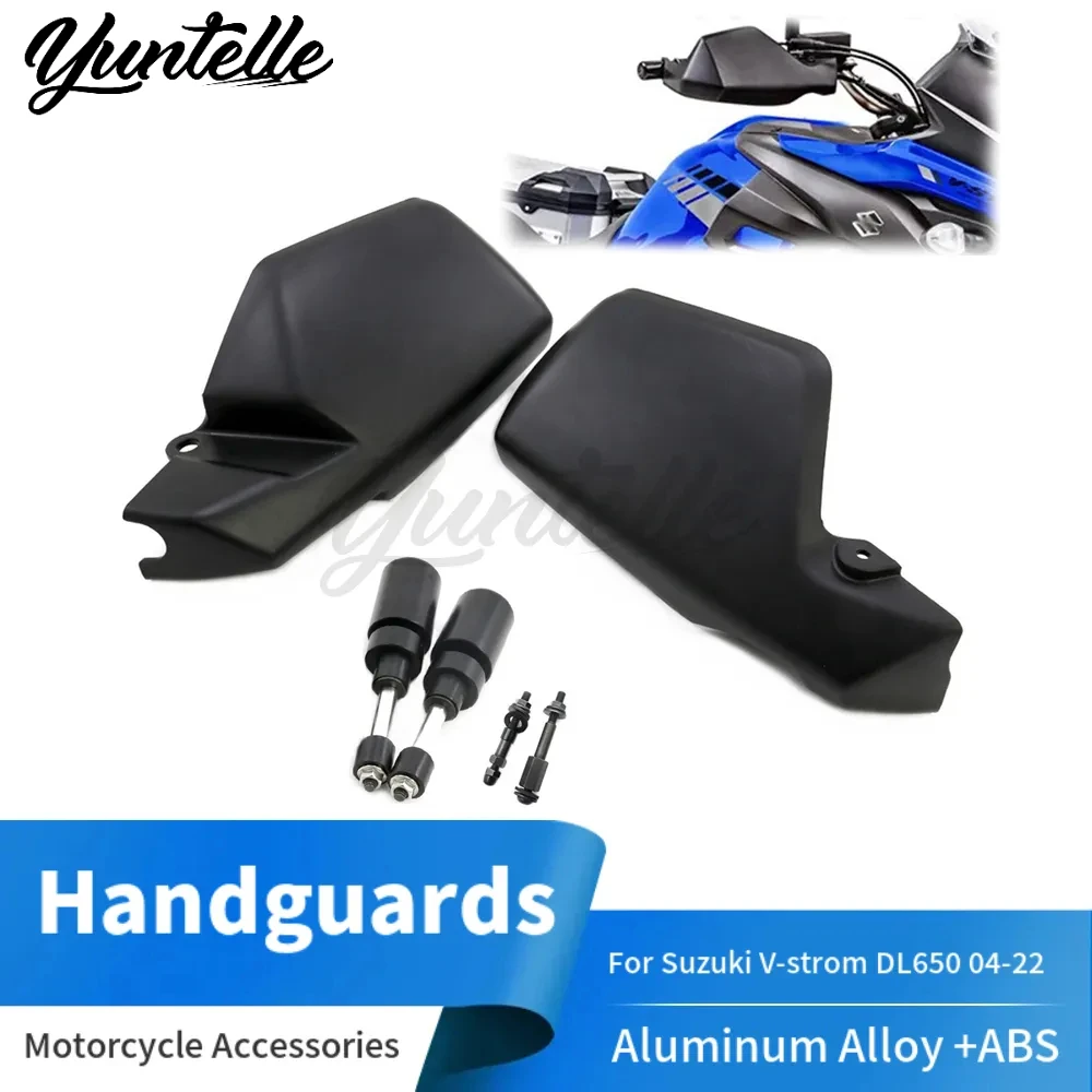 Фото Защитные накладки на руль для Suzuki V-strom DL650 DL 650 2004-2023, аксессуары для мотоцикла, защита рук, ветровой дефлектор. №1