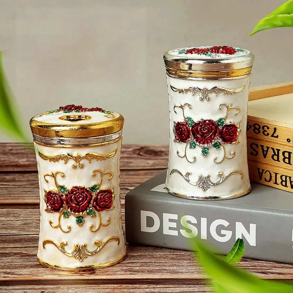 

Rotatable Lid 11 Styles Fine Workmanship Toothpick Storage Box Desktop Ornament Toothpick Holder for Restaurant