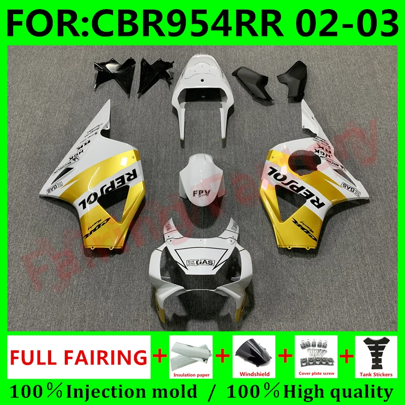 

Комплект обтекателей для мотоцикла, подходит для CBR 954RR 02 03 CBR954RR CBR954 RR 2002 2003