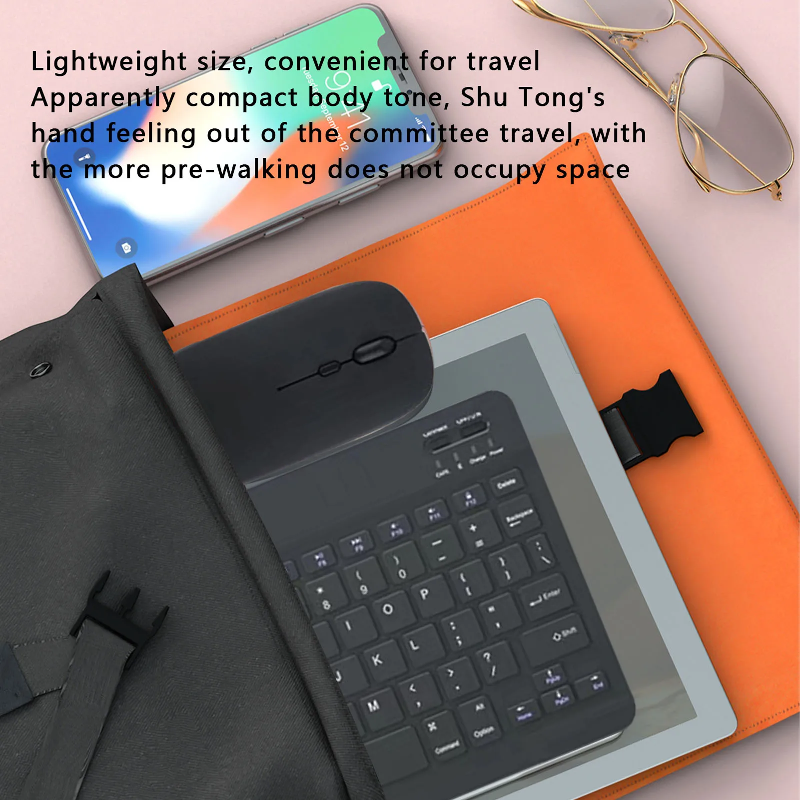 Набор беспроводных клавиатур 10 дюймов портативная тонкая клавиатура и мышь для