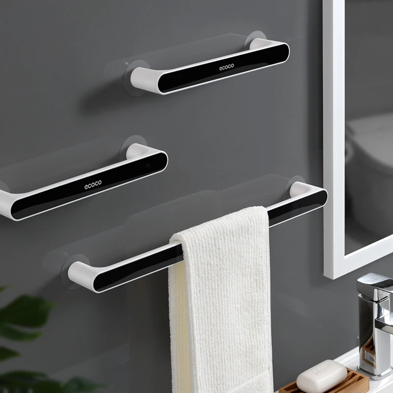 

Bathroom towel Holder Household Wall Mounted Towel Rack bathroom pendant set towel bar free punch For Bathroom Organizer