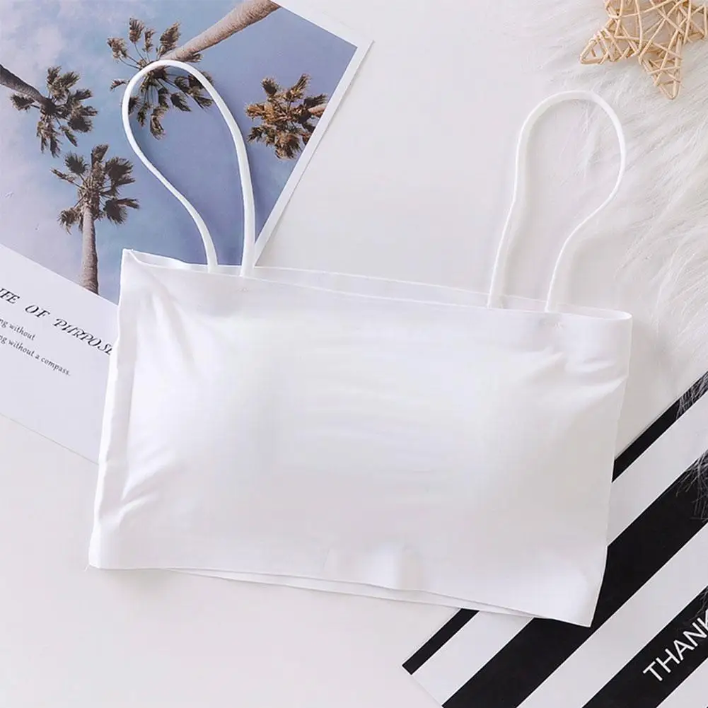 

Летний женский топ на бретельках, сексуальный бюстгальтер, топ, воздухопроницаемый, нижнее белье для ношения, женское шелковое нижнее белье...