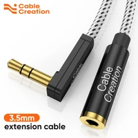 cablecreation 3 5mm jack audio extension headphone aux cable male to female for pc car earphone huawei p20 xiaomi redmi 5 plus