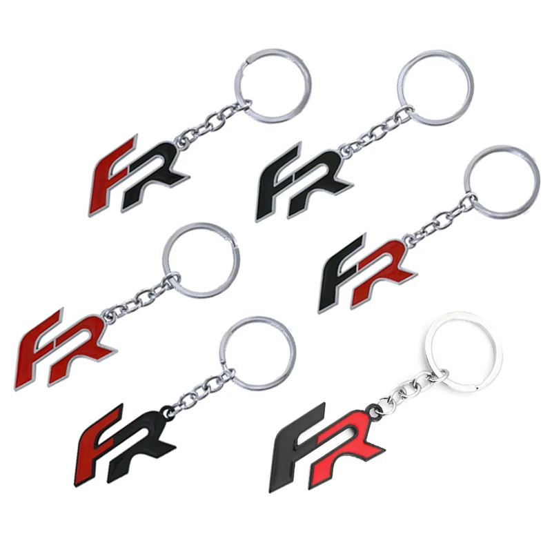 

New Hot Sale 6 Styles Car Styling FR Badge Car Keychain Keyring For Seat Leon FR Cupra Ibiza Altea Exeo Key Ring Car Accessories