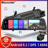 4g adas android quad core car mirror dvr gps navigation 12 ips rear view dash cam 1080p video camera recorder remote monitoring