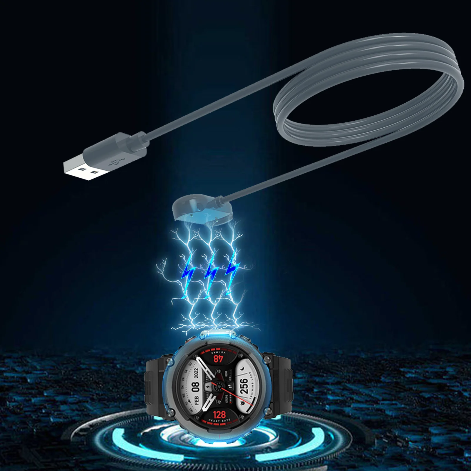 Зарядный кабель ForAmazfit 2 Smartwatch зарядное устройство адаптер Колыбель Смарт-часы