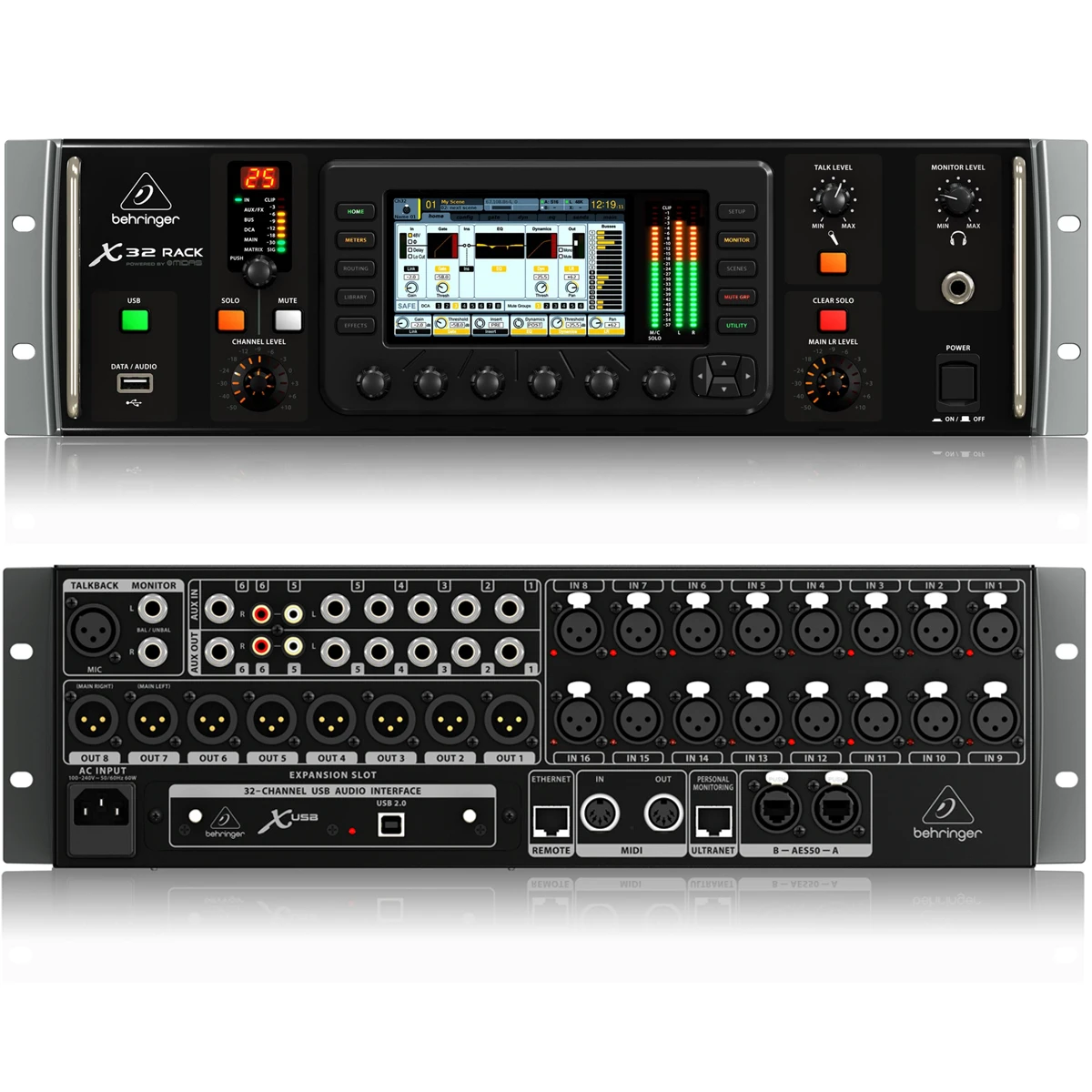 Стойка Behringer X32 40-канальный цифровой миксер в стойку профессиональная звуковая