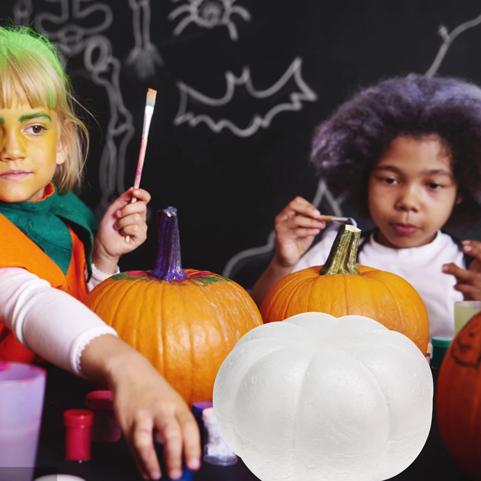 

Party Supplies Mini Pumpkin White Outdoor Lantern Mold Simulation Child Outdoor Lantern