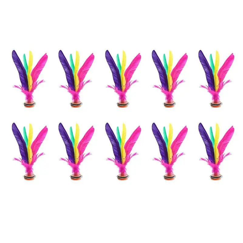 

Kick Shuttle Feather Kick Shuttlecocks Chinese Jianzi Colorful Foot Sports Outdoor Interesting Kick Game Indoor Outdoor Game